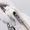 Miu Miu Hand Bag Leather 2way White Silver Auth 167717SAM-20