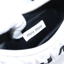 Miu Miu Hand Bag Leather 2way White Silver Auth 167717SAM-10