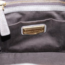 Miu Miu Matelasse Hand Bag Leather 2way Gray Gold Auth 167718M-22
