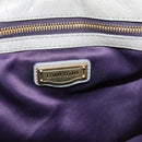 Miu Miu Matelasse Hand Bag Leather 2way Gray Gold Auth 167719M-20