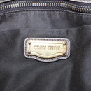 Miu Miu Hand Bag Leather 2way Gray Gold Auth 167720M-25