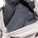 Miu Miu Hand Bag Leather 2way Gray Gold Auth 167720M-10