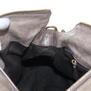 Miu Miu Hand Bag Leather 2way Gray Gold Auth 167720M-26
