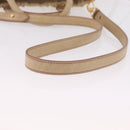 Miu Miu Hand Bag Leather 2way Beige Gold Auth 167721M-8
