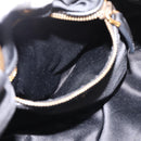 Miu Miu Hand Bag Leather 2way Black Gold Tone Auth 167722M-24