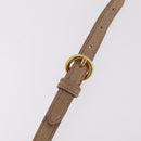 Miu Miu Hand Bag Leather 2way Beige Gold Auth 167725M-16
