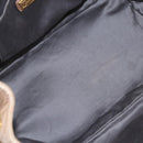 Miu Miu Hand Bag Leather 2way Beige Gold Auth 167725M-11