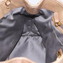 Miu Miu Hand Bag Leather 2way Beige Gold Auth 167725M-25