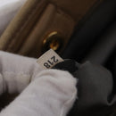 Miu Miu Hand Bag Leather 2way Beige Gold Auth 167725M-12