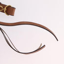 Miu Miu Hand Bag Leather 2way Brown Gold Auth 167726M-21