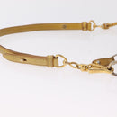 Miu Miu Shoulder Bag Leather Yellow Gold Auth 167727A-11