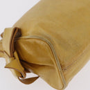 Miu Miu Shoulder Bag Leather Yellow Gold Auth 167727A-16