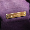 Miu Miu Shoulder Bag Leather Yellow Gold Auth 167727A-22
