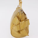Miu Miu Shoulder Bag Leather Yellow Gold Auth 167727A-6