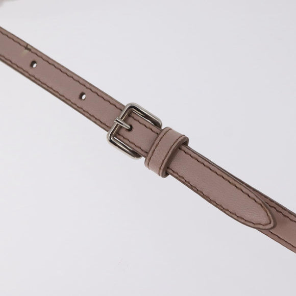 Miu Miu Hand Bag Mouton 2way Pink Gold Auth 167728M