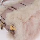Miu Miu Hand Bag Mouton 2way Pink Gold Auth 167728M-16