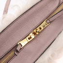 Miu Miu Hand Bag Mouton 2way Pink Gold Auth 167728M-21