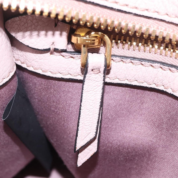 Miu Miu Hand Bag Mouton 2way Pink Gold Auth 167728M