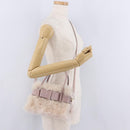 Miu Miu Hand Bag Mouton 2way Pink Gold Auth 167728M-27