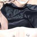 Miu Miu Hand Bag Leather 2way Beige Silver Auth 167730A-18