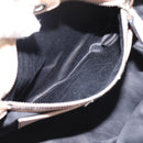 Miu Miu Hand Bag Leather 2way Beige Silver Auth 167730A-21