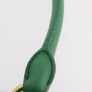 Miu Miu Matelasse Hand Bag Leather 2way Green Gold Auth 167731M-13