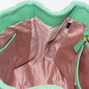 Miu Miu Matelasse Hand Bag Leather 2way Green Gold Auth 167731M-28