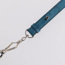Miu Miu Hand Bag Leather 2way Blue Silver Auth 167732M-9