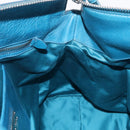 Miu Miu Hand Bag Leather 2way Blue Silver Auth 167732M-24