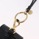 Miu Miu Phone Shoulder Bag Leather Black Gold Auth 167733A-31