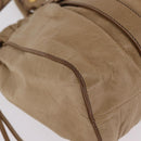 Miu Miu Hand Bag Leather 2way Beige Gold Auth 167736M-21