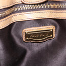Miu Miu Hand Bag Leather 2way Beige Gold Auth 167736M-25