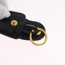Miu Miu Shoulder Bag Leather Black Gold Auth 167737A-10