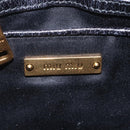 Miu Miu Shoulder Bag Leather Black Gold Auth 167737A-24