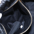 Miu Miu Hand Bag Leather 2way Black Gold Auth 167738SAM-28