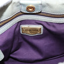 Miu Miu Hand Bag Leather 2way Gray Gold Auth 167739M-21