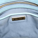 Miu Miu Matelasse Hand Bag Leather 2way Light Blue Gold Auth 167740A-22