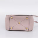 Miu Miu Hand Bag Leather 2way Pink Gold Tone Auth 167741M-5