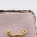 Miu Miu Hand Bag Leather 2way Pink Gold Tone Auth 167741M-9