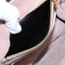 Miu Miu Hand Bag Leather 2way Pink Gold Tone Auth 167741M-26