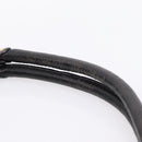 Miu Miu Shoulder Bag Leather Black Gold Tone Auth 167742M-8