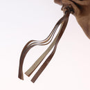 Miu Miu Hand Bag Leather 2way Brown Gold Auth 167743M-21