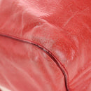 Miu Miu Hand Bag Leather 2way Orange Gold Auth 167744M-19