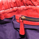 Miu Miu Hand Bag Leather 2way Orange Gold Auth 167744M-28