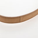 Miu Miu Hand Bag Leather 2way Beige Gold Auth 167746M-17