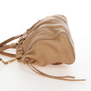 Miu Miu Hand Bag Leather 2way Beige Gold Auth 167746M-4