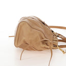 Miu Miu Hand Bag Leather 2way Beige Gold Auth 167746M-5