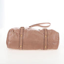 Miu Miu Hand Bag Leather 2way Pink Gold Auth 167747M-6