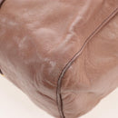 Miu Miu Hand Bag Leather 2way Pink Gold Auth 167747M-21