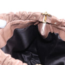 Miu Miu Hand Bag Leather 2way Pink Gold Auth 167747M-26